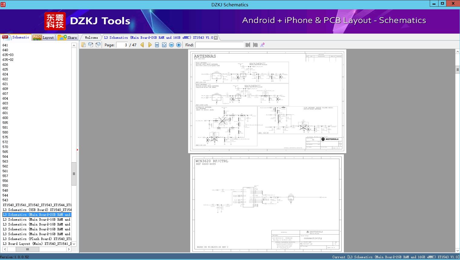 L3 Schematics (Main Board-2GB RAM and 16GB eMMC) XT1543 V1.0